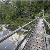 Raven Cliff Falls Suspension Bridge