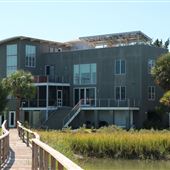 Modern SI Marsh Home with Shake Dock