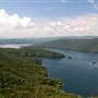 Jumping off Rock at Lake Jocassee