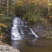 Roadside waterfall