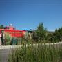Caboose and Train Car