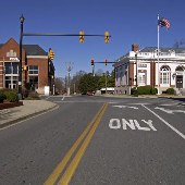 Chester roads, sidewalks, and railroads