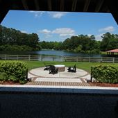 The Pavillion at Pepper Plantation - Lake Side Porches, Lawn, Fences, and Dock