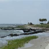 Sullivan’s Island Harbor Beach @ Low Tide - Overview  (4 blocks)