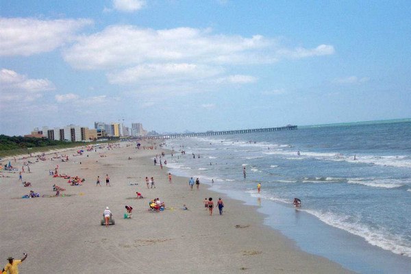 Myrtle Beach - View from Sprimgmaid Pier (7/7/2006 - Credits: Patricia Blackstock)